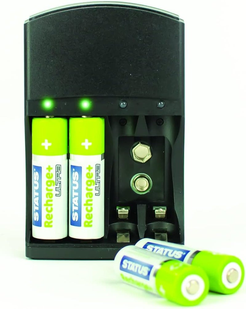 Status Battery Charger Black | Universal Battery Charger AA, AAA and 9V | Charges up to 4 Batteries | SBCB1PKB6 - Image 5