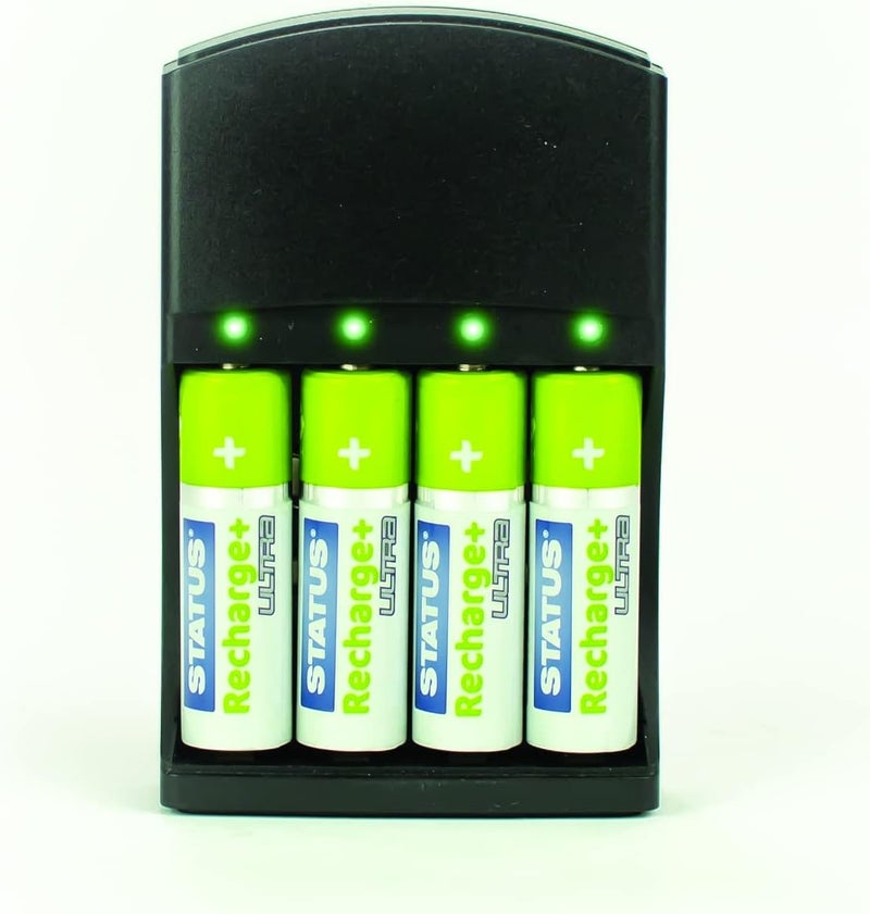 Status Battery Charger Black | Universal Battery Charger AA, AAA and 9V | Charges up to 4 Batteries | SBCB1PKB6 - Image 3