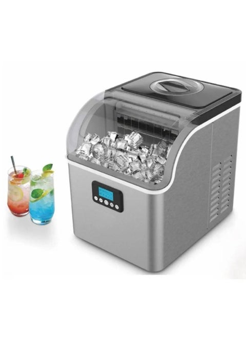 2.5L Ice Maker with 20kg/24hrs Capacity – Small/Large Ice Sizes for Home or Office Use