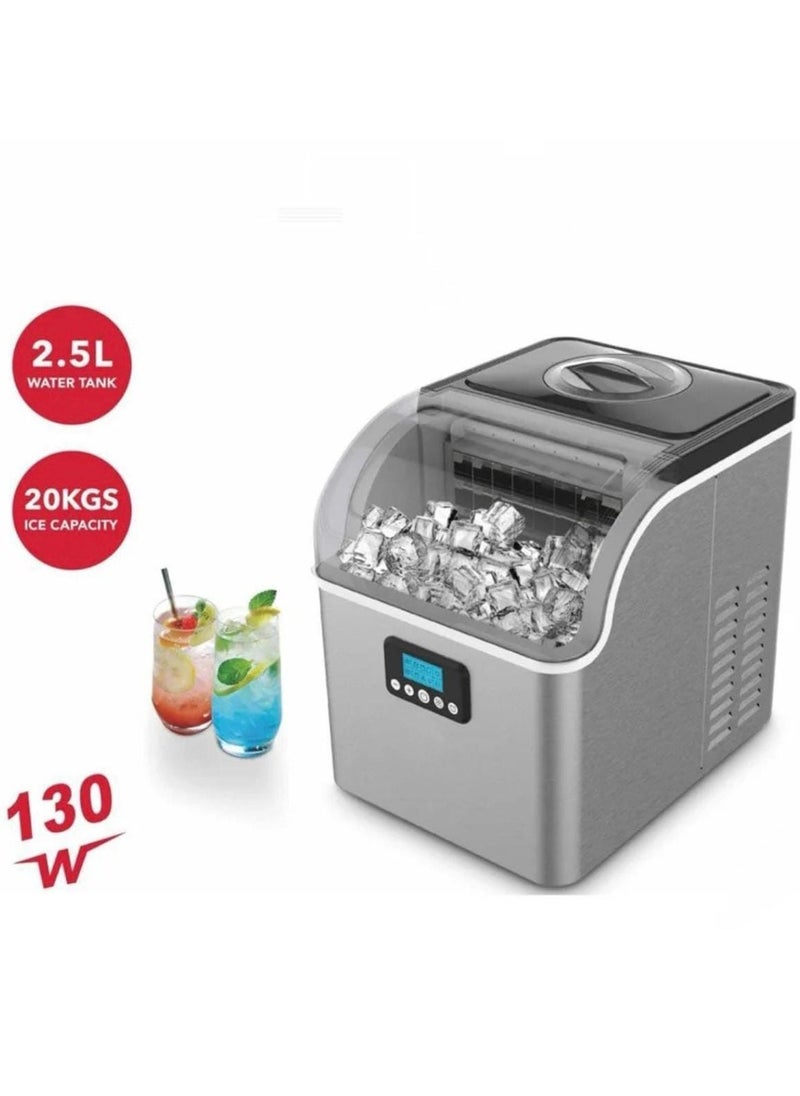 Generic - 2.5L Ice Maker with 20kg/24hrs Capacity – Small/Large Ice Sizes for Home or Office Use - Image 1
