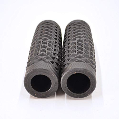 Billet Proof Designs Vans"Waffle" Pattern Rubber Motorcycle Grips - BLACK - Sold as a pair for 7/8" bars - Made In The USA … - Image 3
