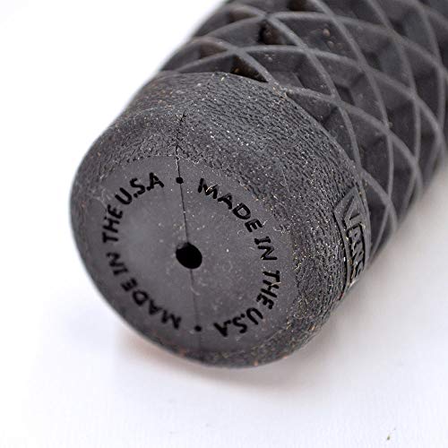 Billet Proof Designs Vans"Waffle" Pattern Rubber Motorcycle Grips - BLACK - Sold as a pair for 7/8" bars - Made In The USA … - Image 2