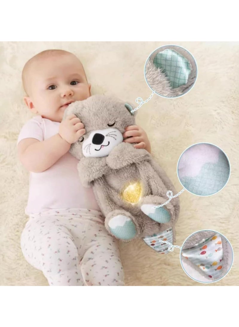 general Plush Cuddly Toy with Breathing Movement, Music, and Sleepy Comfort for Newborns - Soft Sleeping Otter Music Box Ideal for New Baby Gifts - Image 4