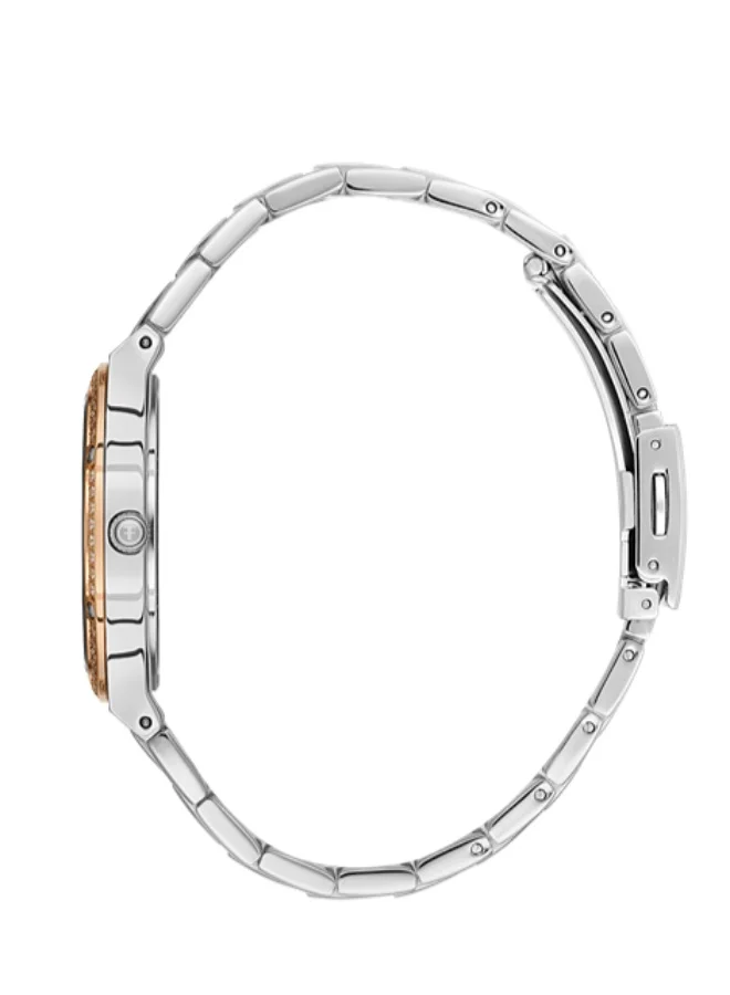 Freelook Paris Freelook - Lumiere Women's Watch | Brass Case | Stainless Steel Band | Silver & Round Dial | Analog | Japanese Quartz | Mineral Glass | Premium Luxury Watch | Ideal Gift | Water Resistant 50 Meters