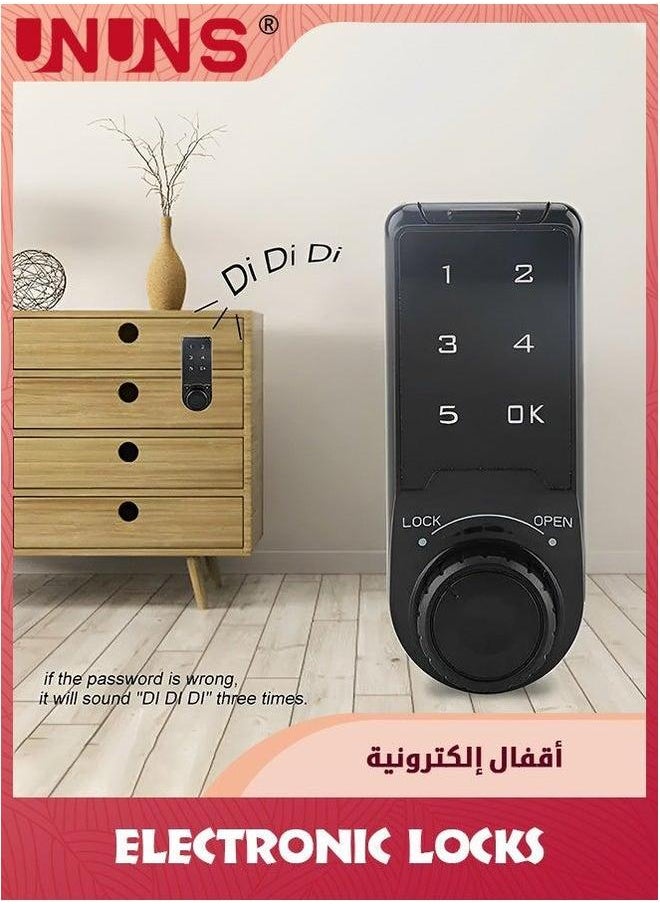 UNUNS - Keyless Entry Door Lock,Electronic Deadbolt Smart Lock with Keypads, Keypad Lock,Touchscreen Auto Lock,Anti-Peeking Password And Backlit Design - Image 1