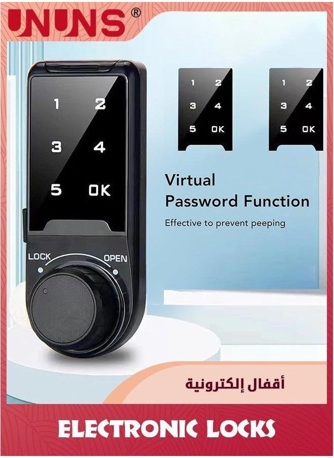 UNUNS - Keyless Entry Door Lock,Electronic Deadbolt Smart Lock with Keypads, Keypad Lock,Touchscreen Auto Lock,Anti-Peeking Password And Backlit Design - Image 1