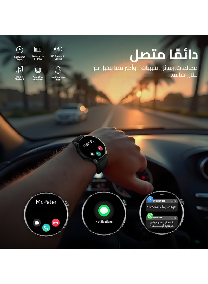 cardoo Smart Watch X Orbit – Smartwatch for Men and Women – 1.6” AMOLED Display, Heart Rate & Sleep Monitor, Fitness Tracker with 100+ Sports Modes – Bluetooth Calling, AI Assistant, Waterproof – Compatible with Android & iOS  - Image 5