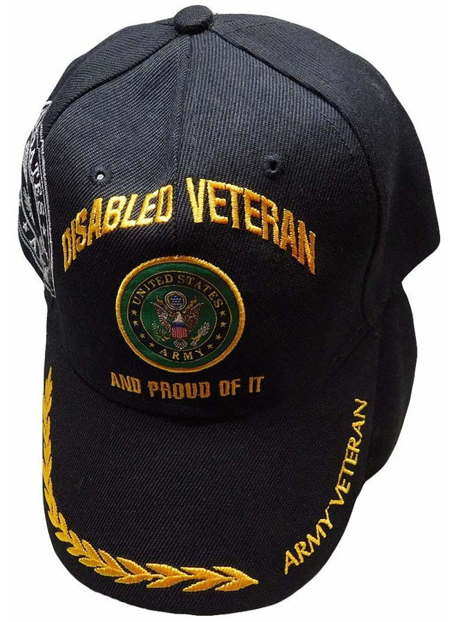 U.S. ARMY US Army Disabled Army Veteran Proud Of IT Baseball Style Embroidered Hat USA dav Cap - Image 2