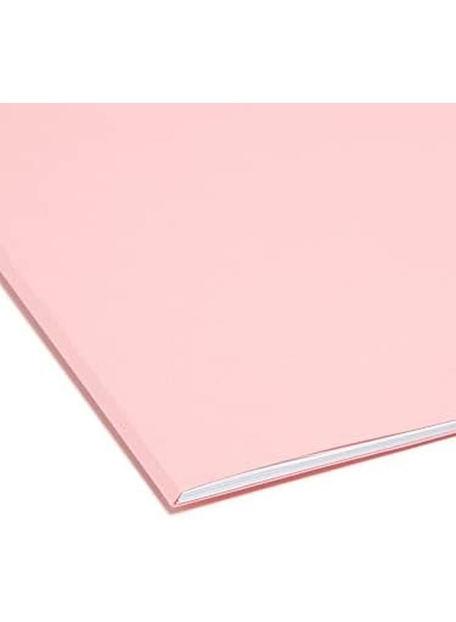 Smead File Folder 1 3 Cut Tab Letter Size Pink 100 Per Box 12643 - Image 4