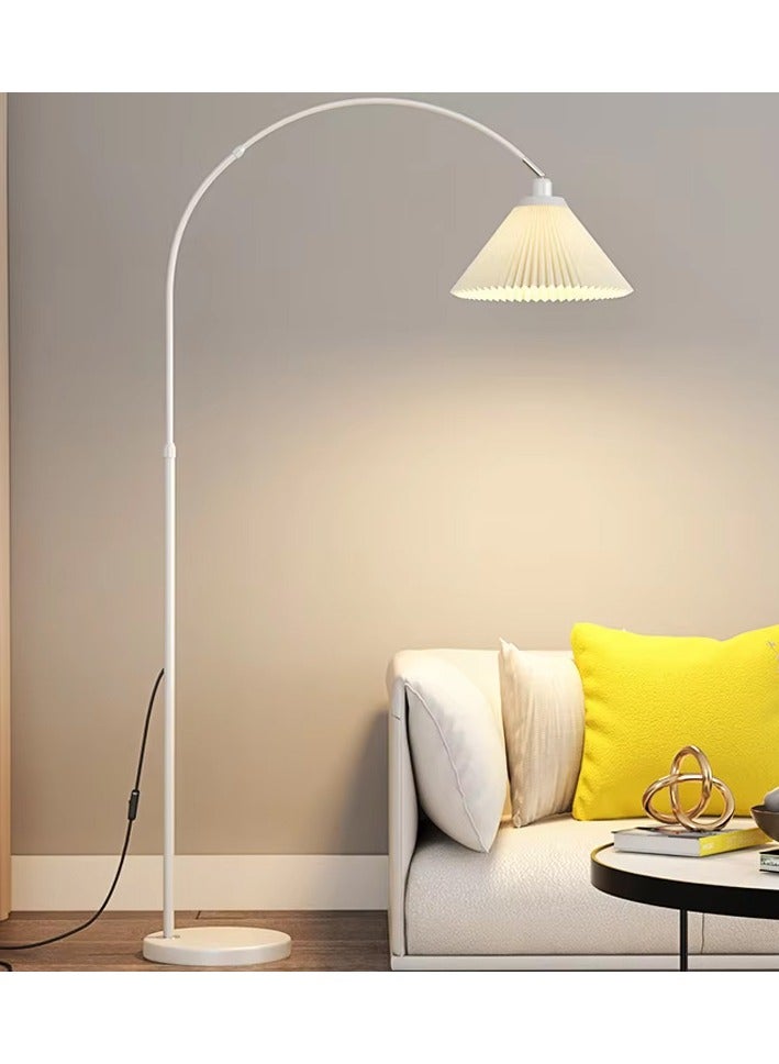 DubaiGallery Pleated Floor Lamp Nordic Creative Retro Luxury Lamp for Living Room, Study, and Bedroom with 12W Remote Control and Bulb - Image 1