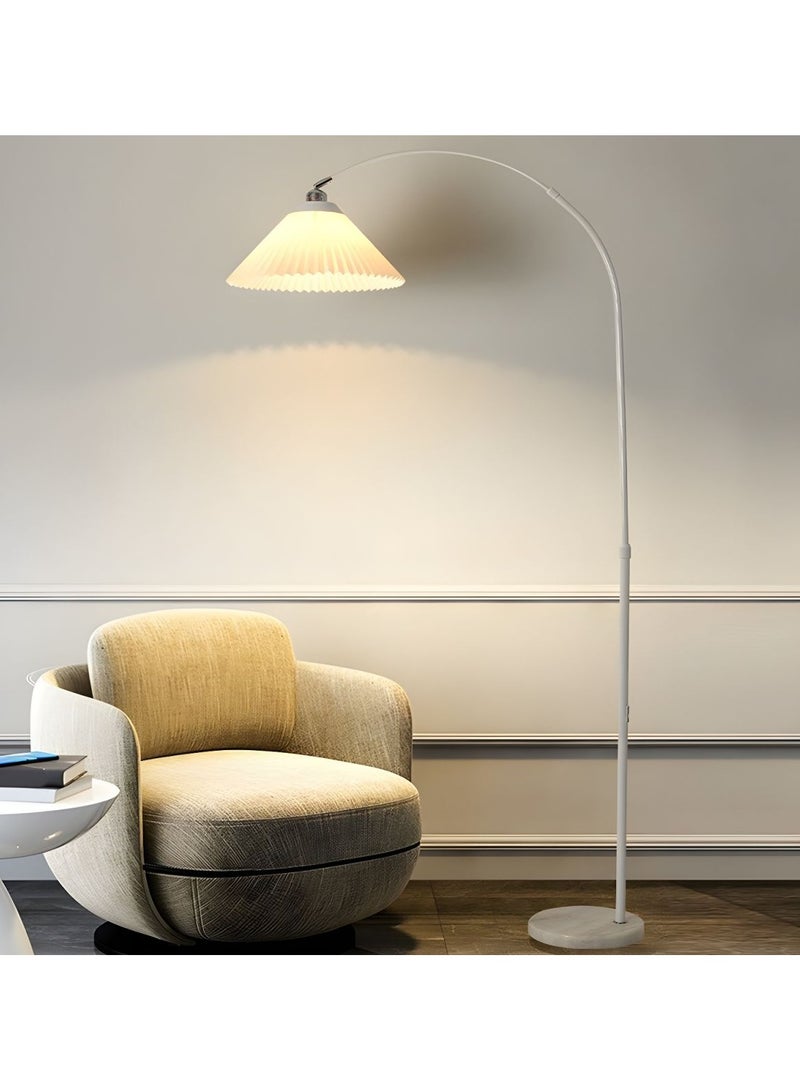 DubaiGallery Pleated Floor Lamp Nordic Creative Retro Luxury Lamp for Living Room, Study, and Bedroom with 12W Remote Control and Bulb - Image 2