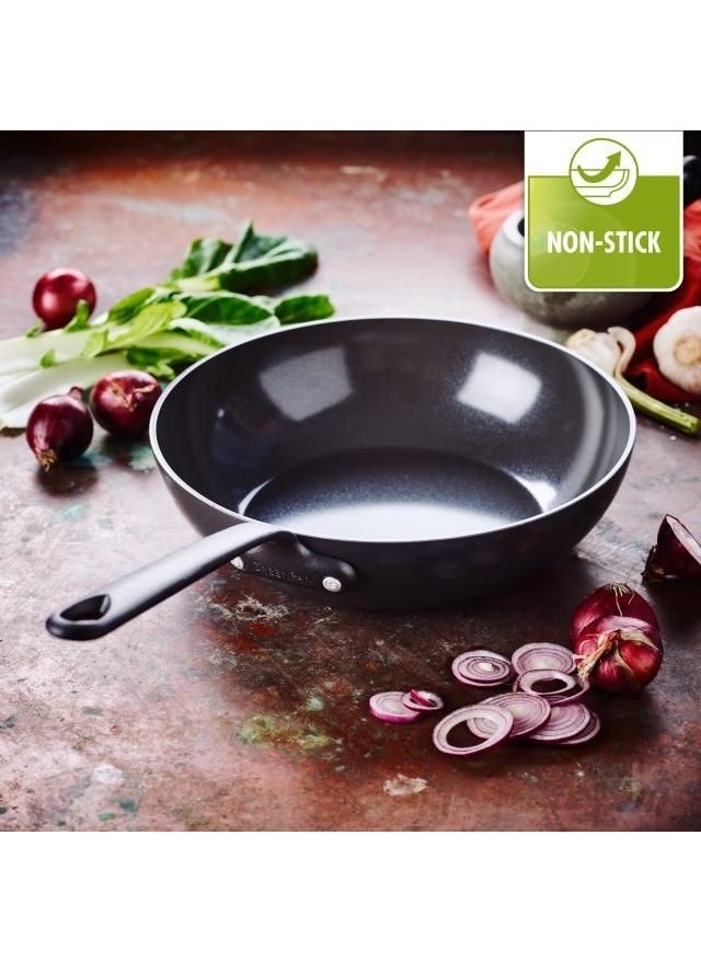 Greenpan - Craft Thermolon Ceramic Non-stick 28CM Wok Pan - Image 1