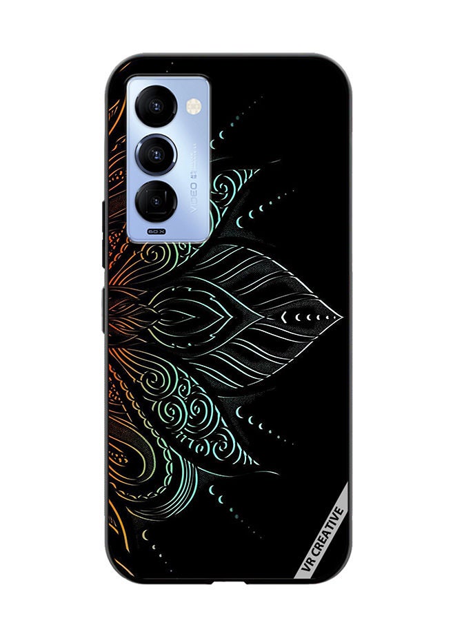 VR CREATIVE Protective Case Cover For Tecno Camon 18/18 P Heena Elements Design Multicolour - Image 1