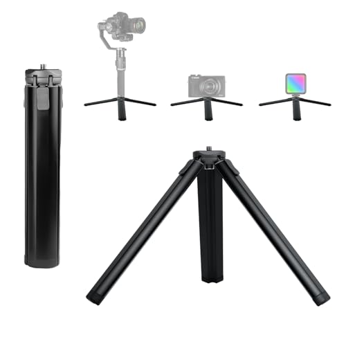 HIFFIN Mini Tripod, Compact Desktop Tripod Stand with 1/4" Screw – Mini Tabletop Tripod for DSLR Camera, Smartphone, Gimbal, Webcam, Selfie Stick & More – Lightweight & Portable - Image 1