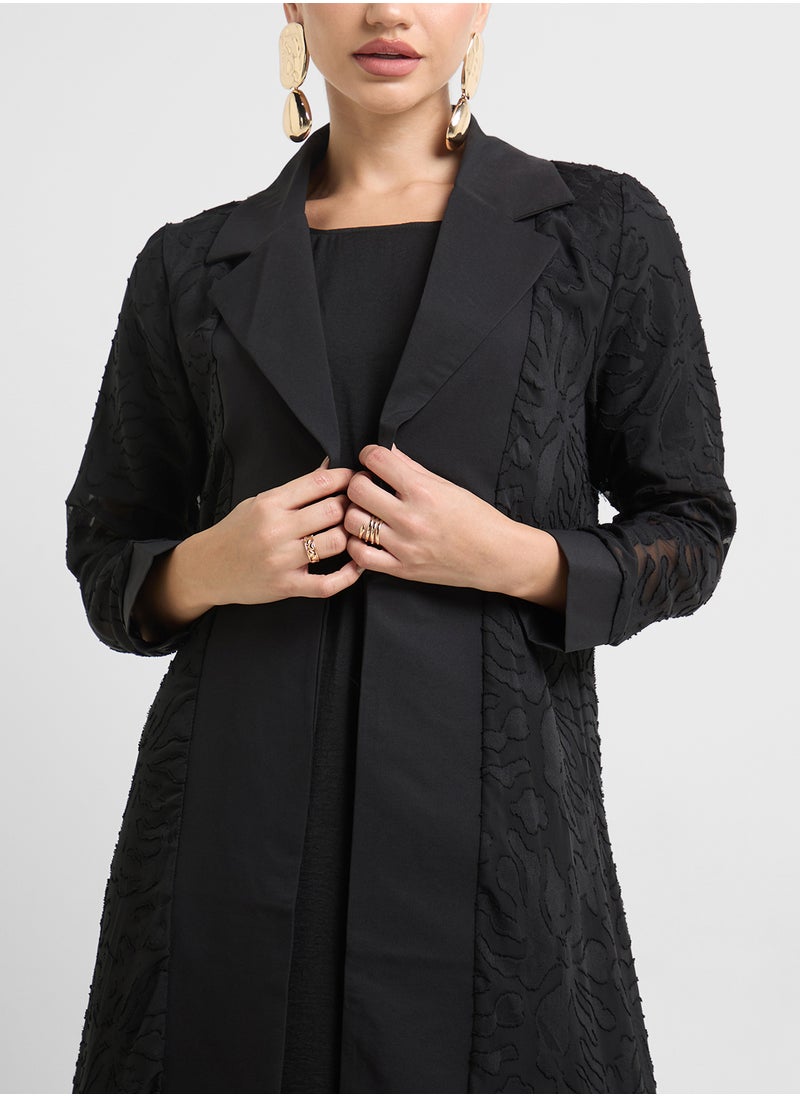 Khizana Abaya With Lace  - Image 3