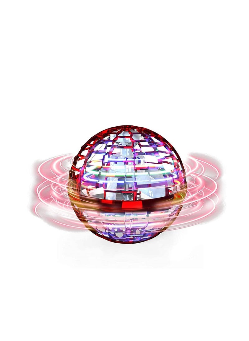 Flying Ball Toys Globe Shape Magic Controller Mini Drone Flying Toy, Built-in RGB Lights Spinner 360° Rotating Spinning UFO Safe for Kids Adults Magic Flying Toys Outdoor Indoor (Red) - pzsku/Z28E19ABE3B0F2559258FZ/45/_/1723106527/cb58b15e-da63-4dc2-af24-800faf13b0ea