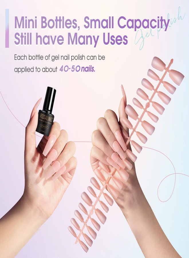 ROSALIND Cat Eye Gel Nail Polish - 12 Colors Jelly Gel Polish Set Translucent Cateye Effect Soak Off UV Set Magic Magnetic Glitter Nail Art Collection with Magnet Stick Manicure Gift for Women - Image 3