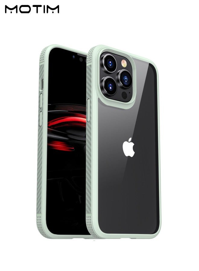 Motim Clear Case for iPhone 14 Pro/14 Pro Max Drop Protection Anti-Yellowing Slim Phone Case Hard Back TPU Bumper Shockproof Anti-Scratch Cover - Image 1