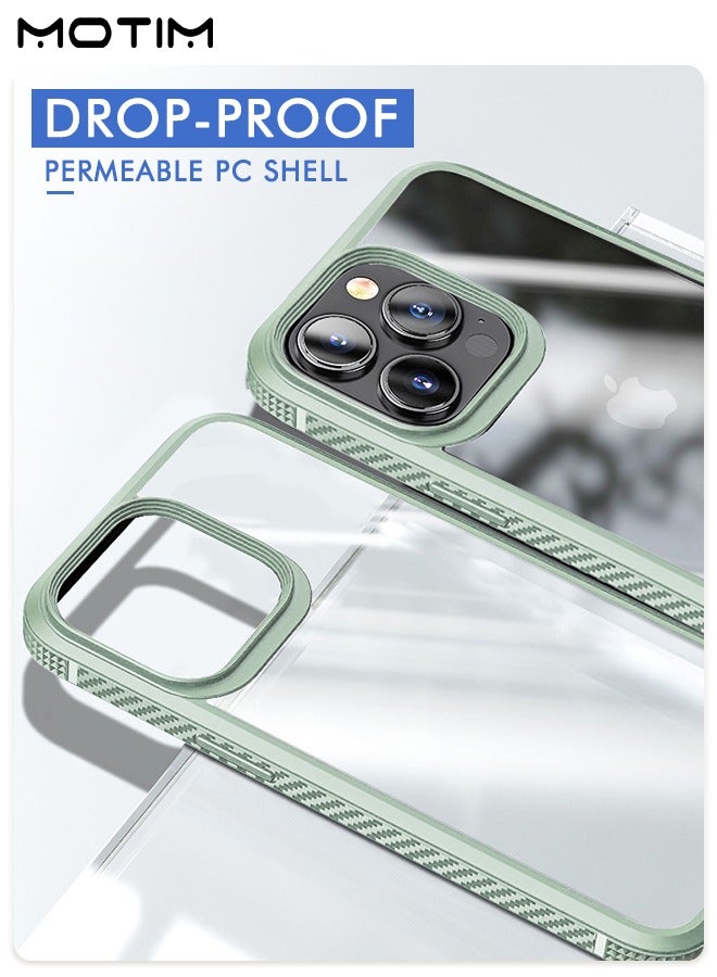 Motim Clear Case for iPhone 14 Pro/14 Pro Max Drop Protection Anti-Yellowing Slim Phone Case Hard Back TPU Bumper Shockproof Anti-Scratch Cover - Image 4