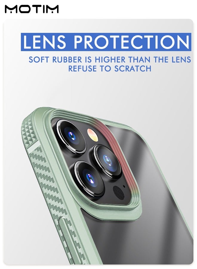 Motim Clear Case for iPhone 14 Pro/14 Pro Max Drop Protection Anti-Yellowing Slim Phone Case Hard Back TPU Bumper Shockproof Anti-Scratch Cover - Image 3