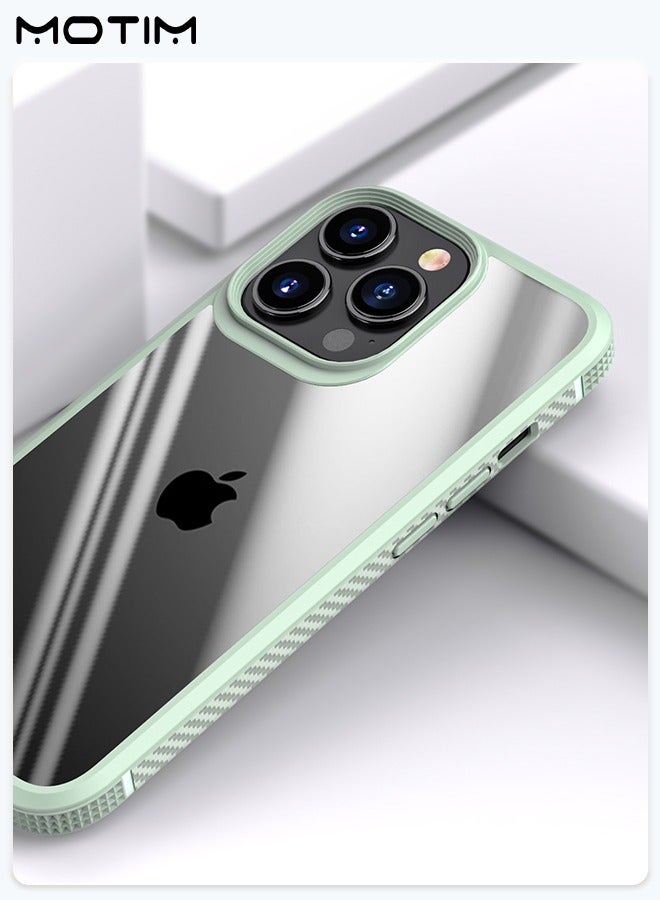 Motim Clear Case for iPhone 14 Pro/14 Pro Max Drop Protection Anti-Yellowing Slim Phone Case Hard Back TPU Bumper Shockproof Anti-Scratch Cover - Image 5