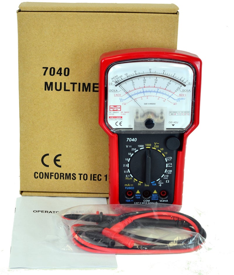 Tekpower تيك باور TP7040 مقياس متعدد الاستخدامات 20 نطاق AC/DC مع دقة عالية وبناء جيد، إبرة قوية - Image 4