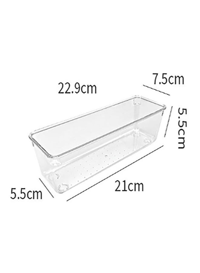 DIDA A set of 4 transparent storage boxes - with an elegant design, perfectly suitable for cups, knives, forks and chopsticks, combining beauty and functionality, suitable for kitchen style - Image 1