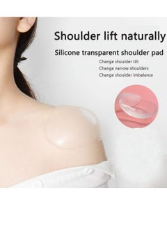 Y&D Shoulder Pads, 1 Pair of Silicone Soft Non-slip Self-adhesive Invisible Brace Pads Right Angle Beauty Width Enhancer for Women Men's Suit Jacket Support (Transparent)  - Image 2