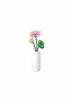 Sluban Flower Vase Building Kit - A Unique Flower Container With 254  Piece And Flowers Lotus  - Image 4