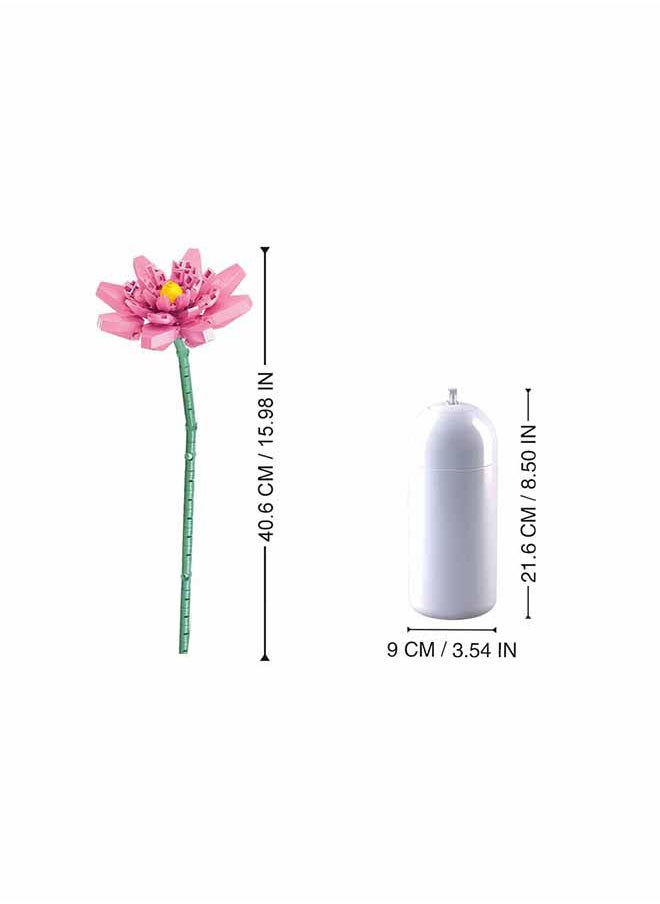 Sluban Flower Vase Building Kit - A Unique Flower Container With 254  Piece And Flowers Lotus  - Image 5