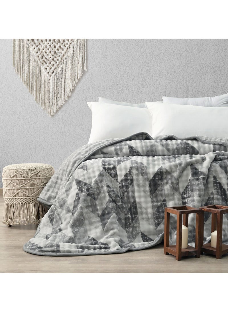 Morano My Touch Weighted Blanket - Soft Fleece Blanket for Winter, 220 x 240 cm, 2-Ply, 4kg, 100% Polyester Cozy Blanket for Comfort and Warmth - Image 1