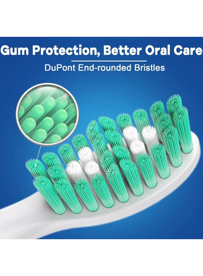 Brightdeal BrightDeal Toothbrush Heads for Philips Sonicare Essence Elite Advance Xtreme CleanCare E-Series Electric Sonic Screw-on Brush Replacement HX7022/66 HX7023 HX7001 with Cap, 6 Pack - Image 5