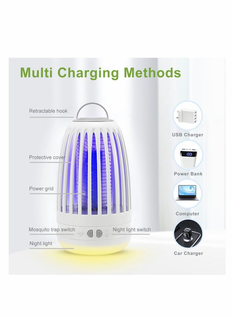 Excefore Mosquito Killer Lamp, Bug Zapper Insect Killer Fly Repellent Electric with Night Light, Powerful Mosquito Repellent Pest Control Traps for Indoor and Outdoor  - Image 3