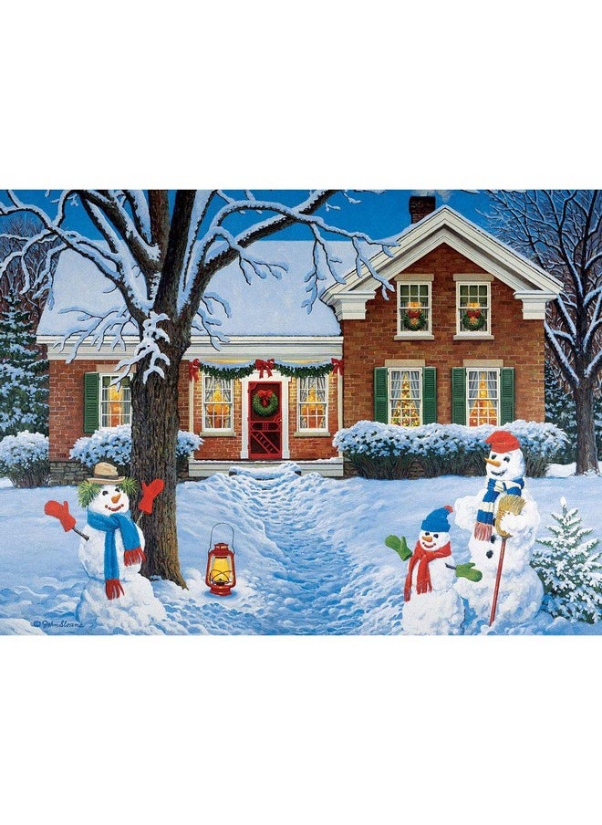 Bits and Pieces Bits and Pieces - Value Set of Three (3) 300 Piece Jigsaw Puzzles for Adults - Each Puzzle Measures 18" X 24" - 300 pc The Greeters, Homecoming, Winter Christmas Puzzle Jigsaws by Artist John Sloane  - Image 2