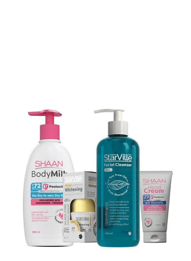 شان مزيل عرق برائحه الفانيليا- بودي ميلك -كريم مرطب لليدين-غسول للبشره المعرضه لحب الشباب - Image 1