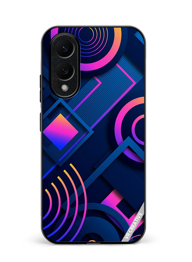 VR CREATIVE Protective Case Cover For Samsung Galaxy S25 Edge Abstract Design Multicolour