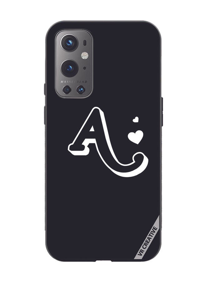 VR CREATIVE غطاء حماية لهاتف OnePlus 9 Pro بتصميم حرف A متعدد الألوان - Image 1