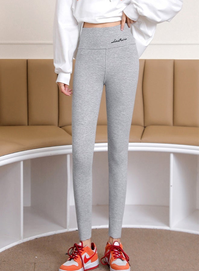 Women'S Winter Warm Thick Pants Wool Lined Warm Stretch Leggings Winter High Waist Thickened Warm Cashmere Wool Pants Fluffy Slim Fit Leggings Fashion Women'S Yoga Leggings(60-70kg) - Image 1