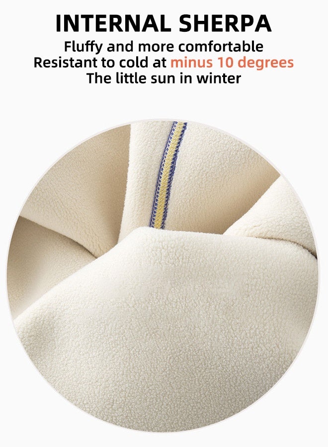 Women'S Winter Warm Thick Pants Wool Lined Warm Stretch Leggings Winter High Waist Thickened Warm Cashmere Wool Pants Fluffy Slim Fit Leggings Fashion Women'S Yoga Leggings(60-70kg) - Image 2