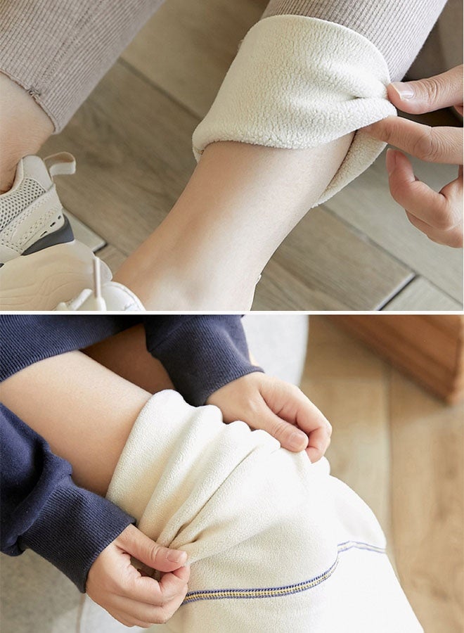 Women'S Winter Warm Thick Pants Wool Lined Warm Stretch Leggings Winter High Waist Thickened Warm Cashmere Wool Pants Fluffy Slim Fit Leggings Fashion Women'S Yoga Leggings(60-70kg) - Image 5