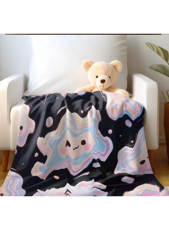 عام بطانية رقيقة من الفانيلا الكرتونية للأطفال والرضع (دافئة ومريحة، ومناسبة للنوم والألعاب) 70 سم * 100 سم - Image 4