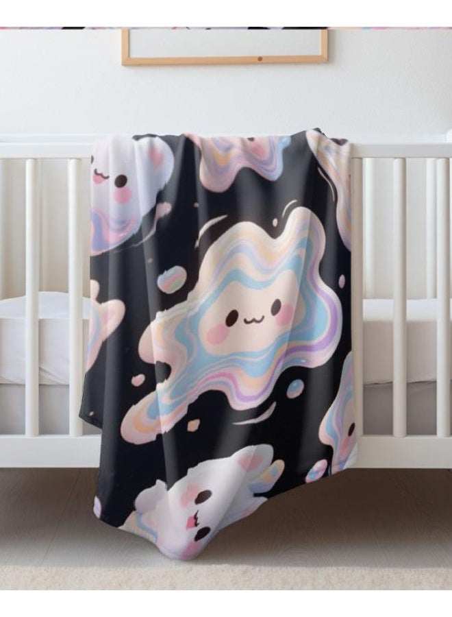 عام بطانية رقيقة من الفانيلا الكرتونية للأطفال والرضع (دافئة ومريحة، ومناسبة للنوم والألعاب) 70 سم * 100 سم - Image 3