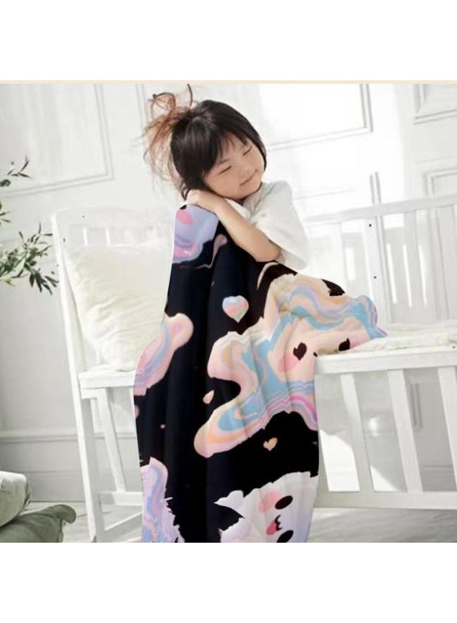 عام بطانية رقيقة من الفانيلا الكرتونية للأطفال والرضع (دافئة ومريحة، ومناسبة للنوم والألعاب) 70 سم * 100 سم - Image 2