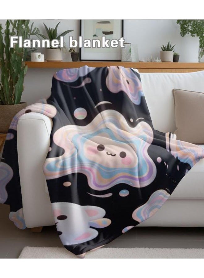 عام بطانية رقيقة من الفانيلا الكرتونية للأطفال والرضع (دافئة ومريحة، ومناسبة للنوم والألعاب) 70 سم * 100 سم - Image 1