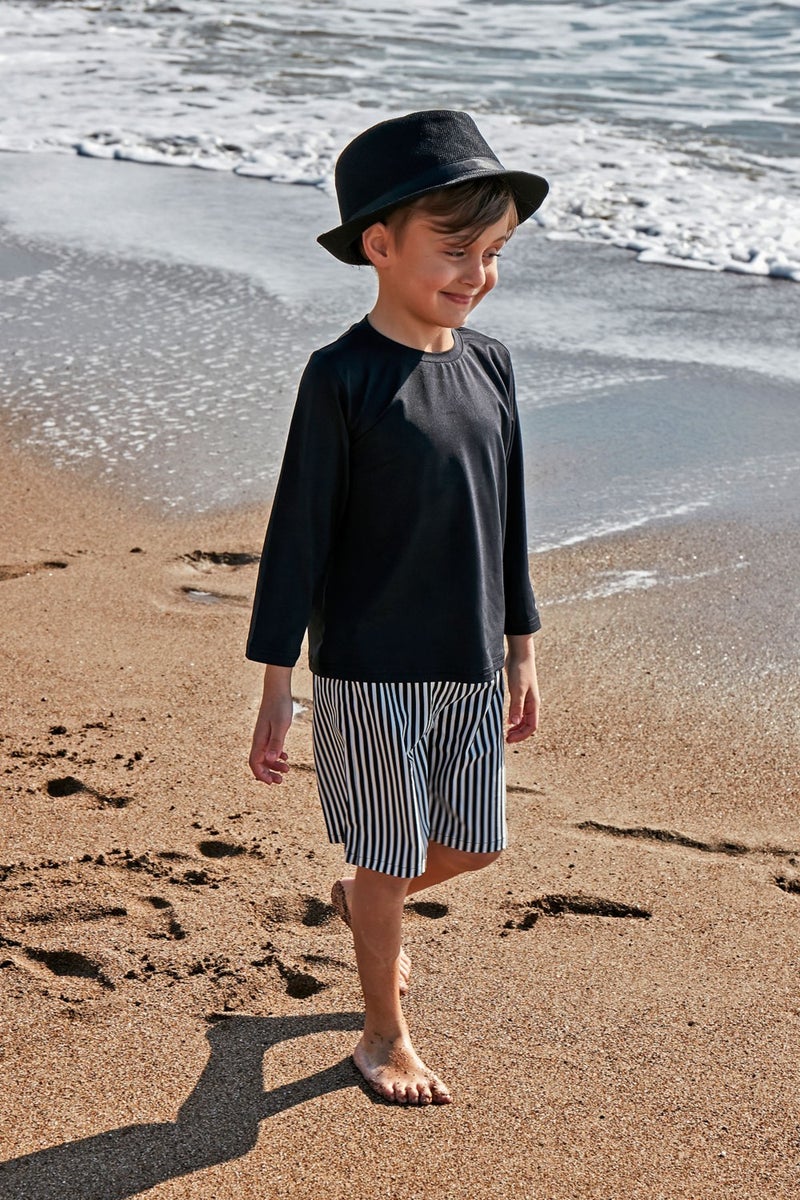 Marina Boy Black Swimming T-Shirt T2450  - Image 4