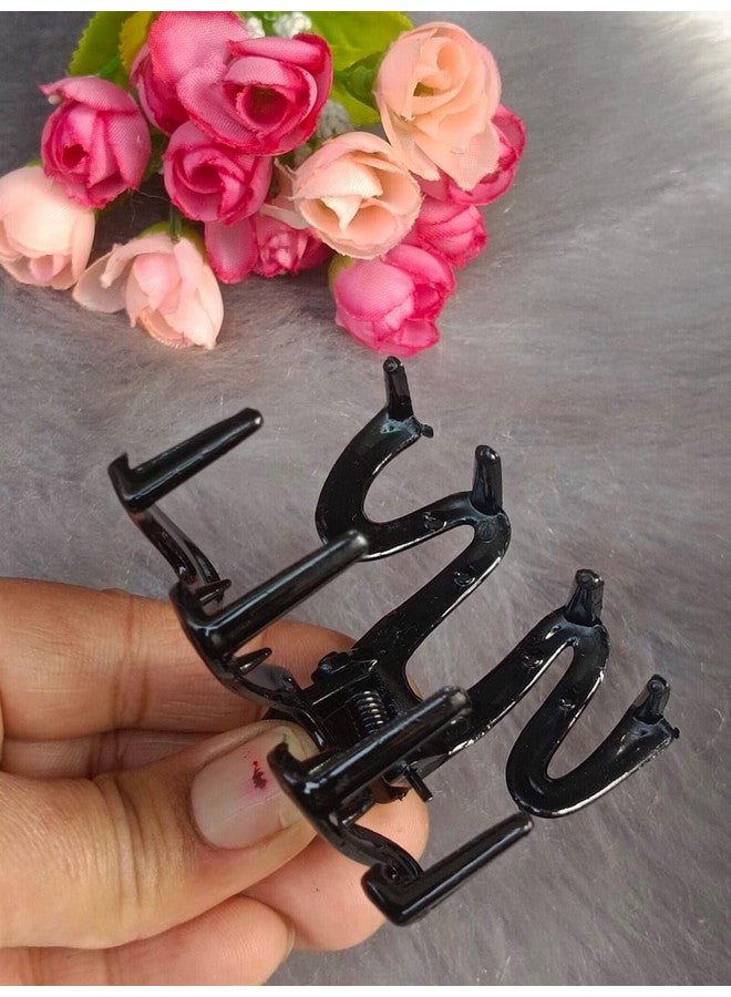 DENICRAAS Floral Design Crystal Hair Claw Clips For Girls & Women, 6 Pack, Multi-Color Assortment Strong Grip, Lightweight,Hair Accessory (Spiral shape) - Image 4