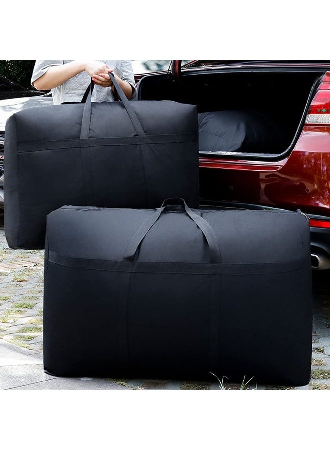 (31Gal/120L, Black) Multipurpose Extra Large Heavy Duty Storage Bags Duffle Bags for Space Saving Moving Storage - Image 3
