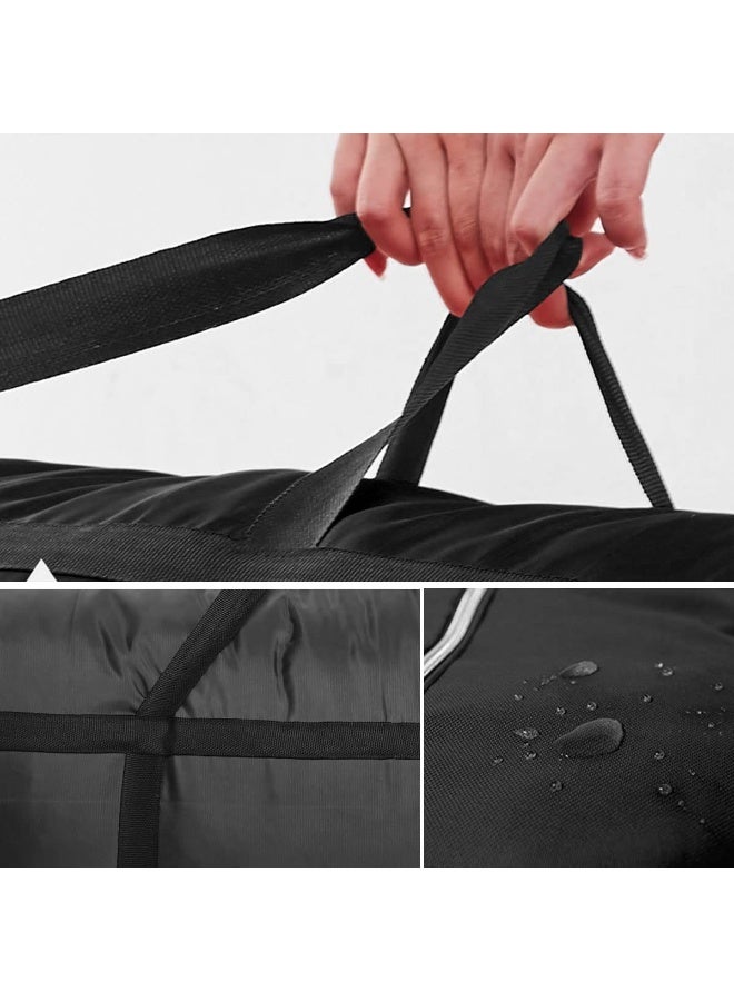 (31Gal/120L, Black) Multipurpose Extra Large Heavy Duty Storage Bags Duffle Bags for Space Saving Moving Storage - Image 5