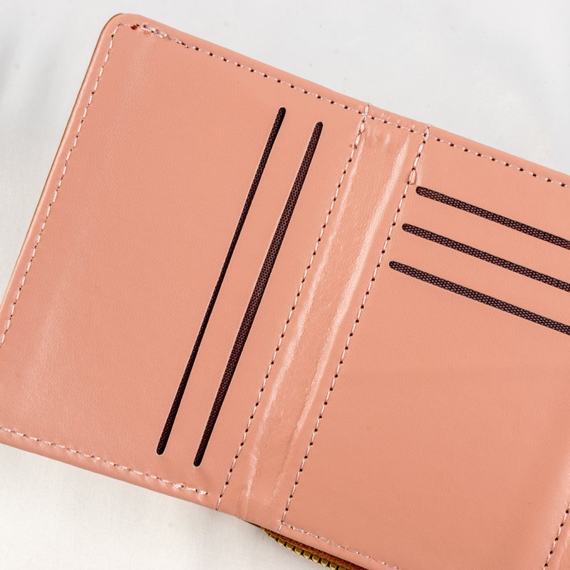 Leather Flip Wallet & Card Holder with Multiple Pockets - Blue - Image 3