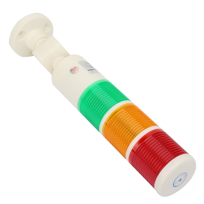 CNC Machine Warning Light Red Orange Green 3-Color 280mm Height - 24VDC Stable Performance Foldable Bracket Warning Light for Machine Tools - Image 4